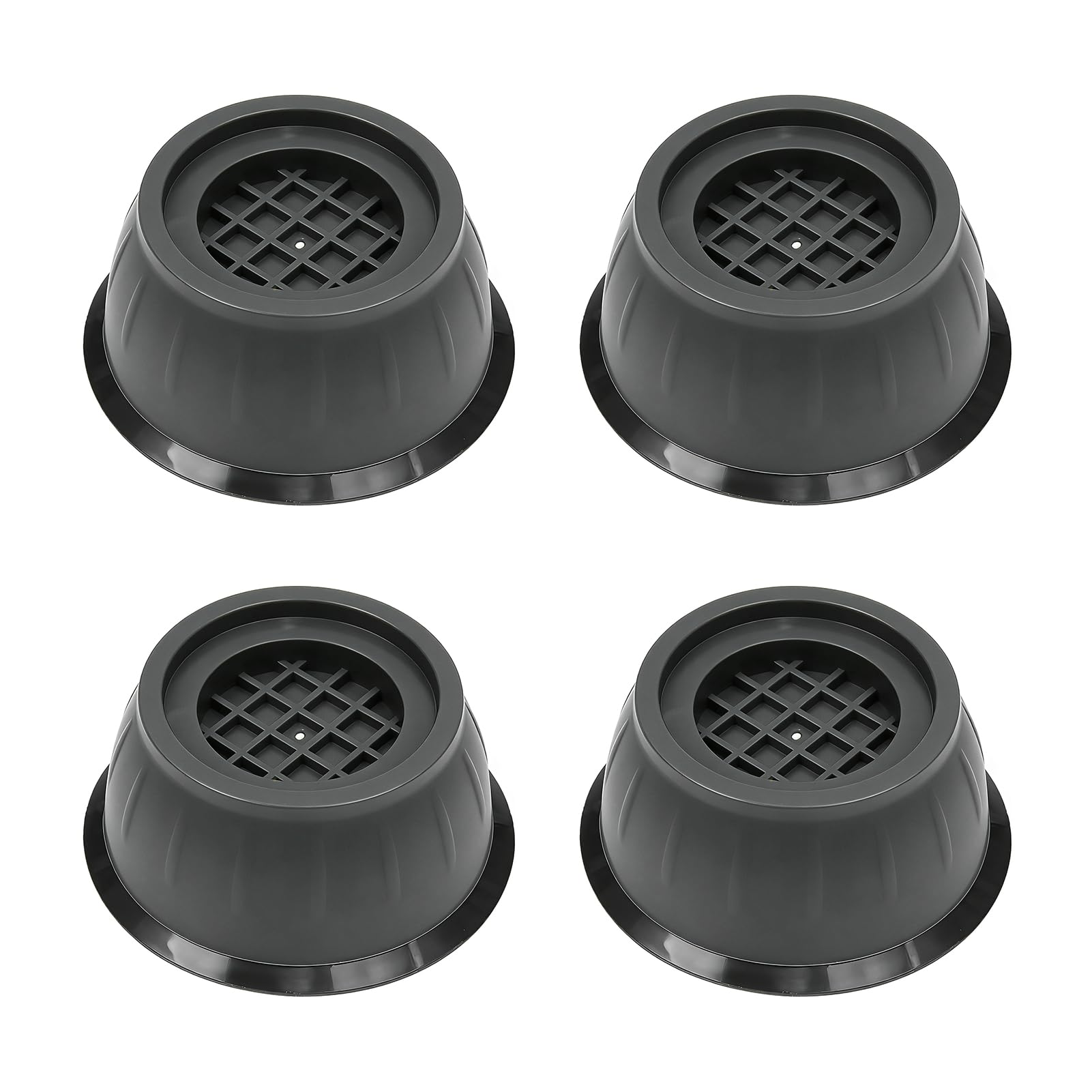 4PCS Soporte Antivibración para Lavadora, Patas de Goma Reforzada para Reducir Ruido y Estabilizar Electrodomésticos, Compatible con Base lavadoras, Patas Lavadora Antivibracion y Elevación de Muebles — view 8