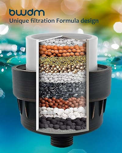 Miniatura 2 de Filtro de ducha, filtro para agua dura, filtro de cabezal de ducha de 15 etapas, cartucho que elimina cloro, metales pesados y otros sedimentos, Oil