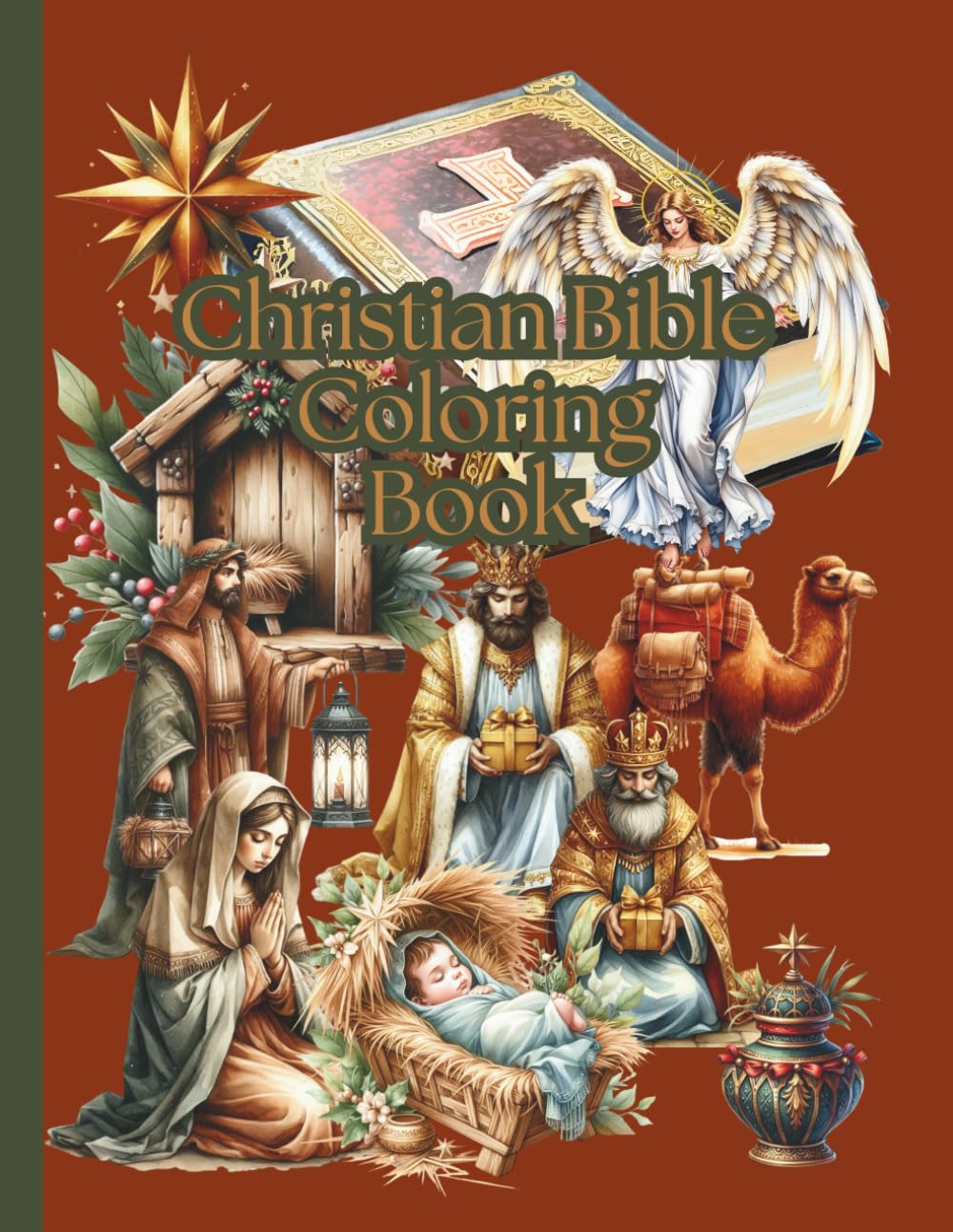 Christian Bible Coloring Book (Christian Religion Church Jesus GOD Bible)