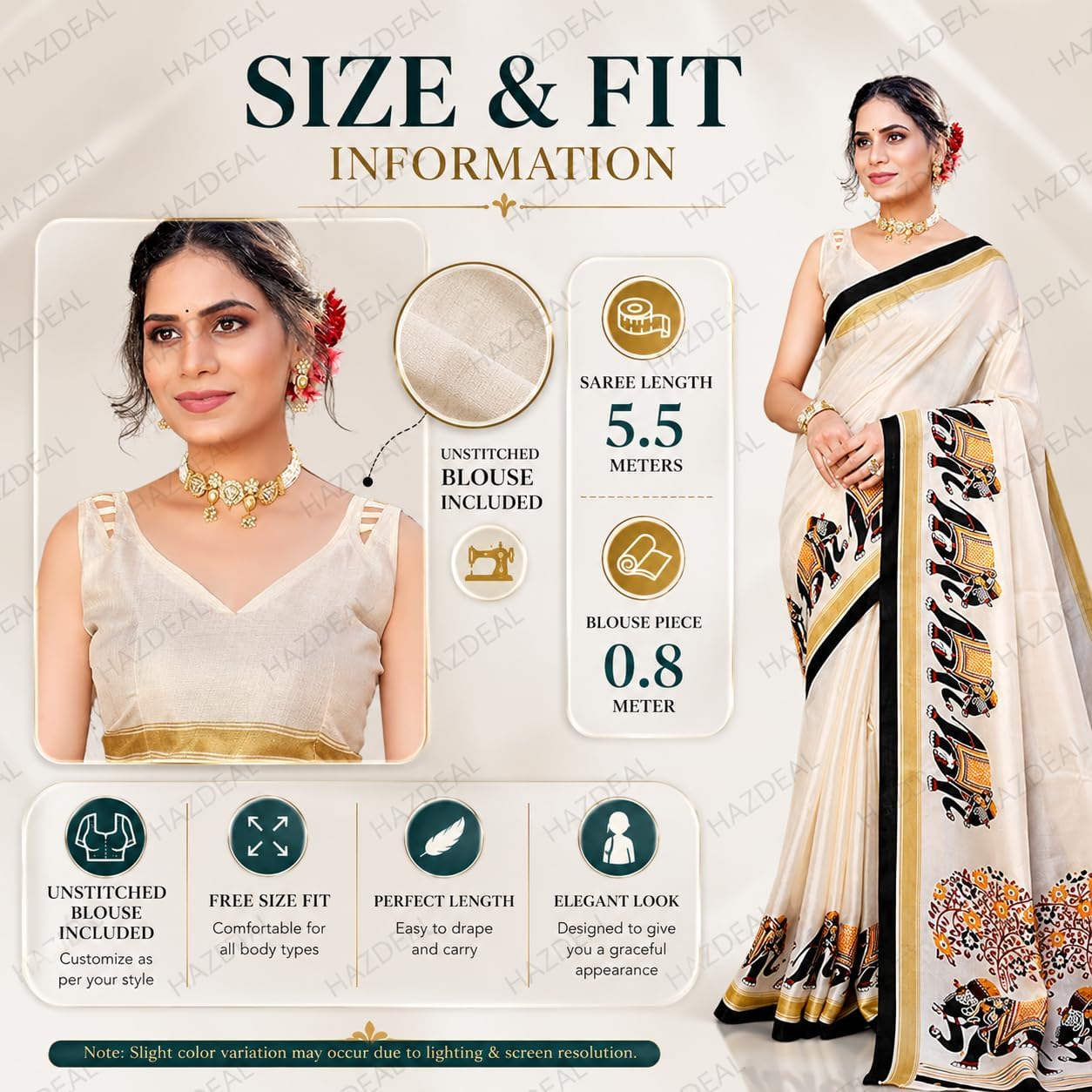 Art Silk Women's Saree With Unstitched Blouse Piece | Printed Sari for Girls | Indian Saree for All Occassions