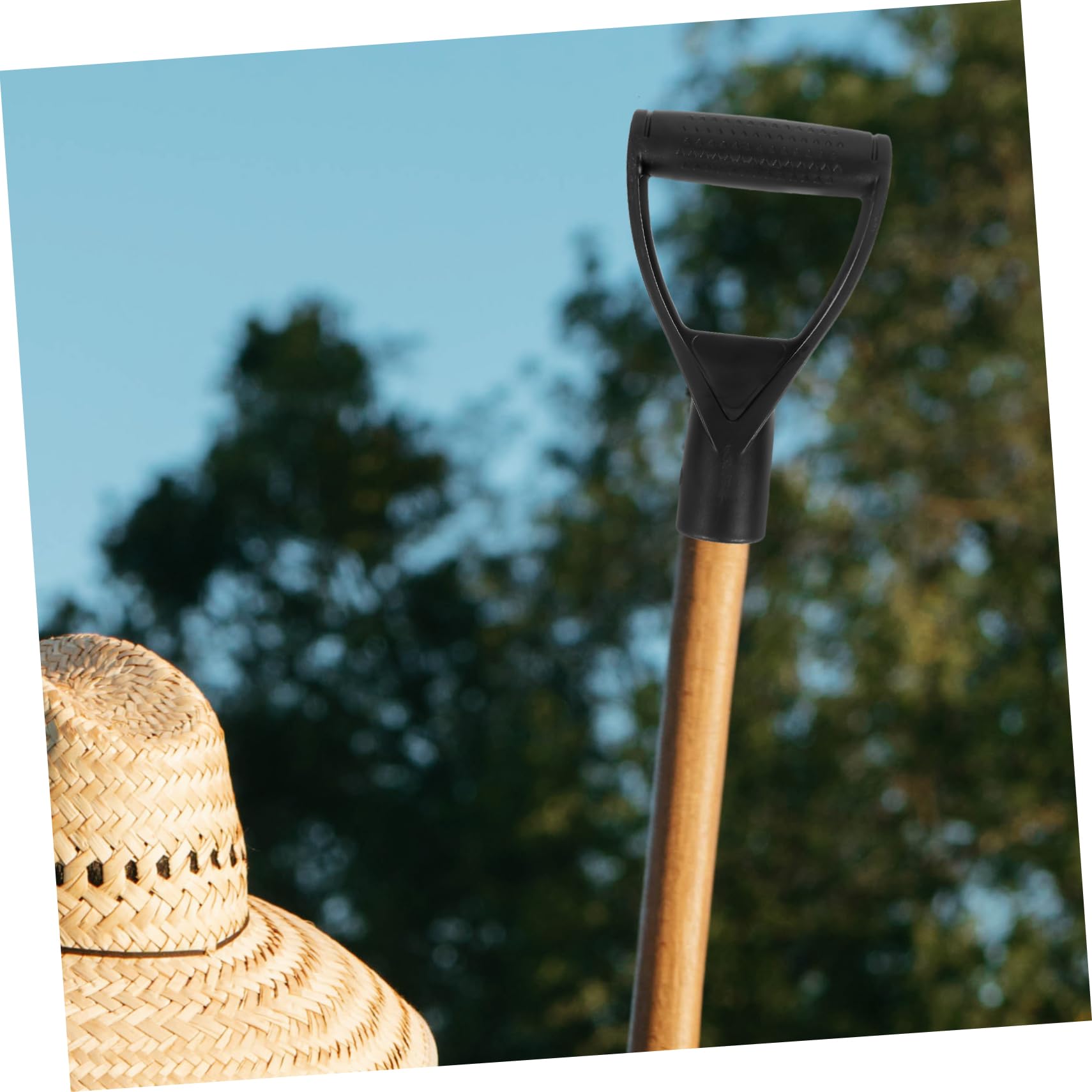 VANZACK 4 Stück Schaufeln Mit D Griff Schaufelteile Gartenhandwerkzeuge Schaufelgriffe Ersatz Gartenwerkzeuge Schaufelknauf Steinschaufel Sie Graben Rechenwerkzeuge Griff