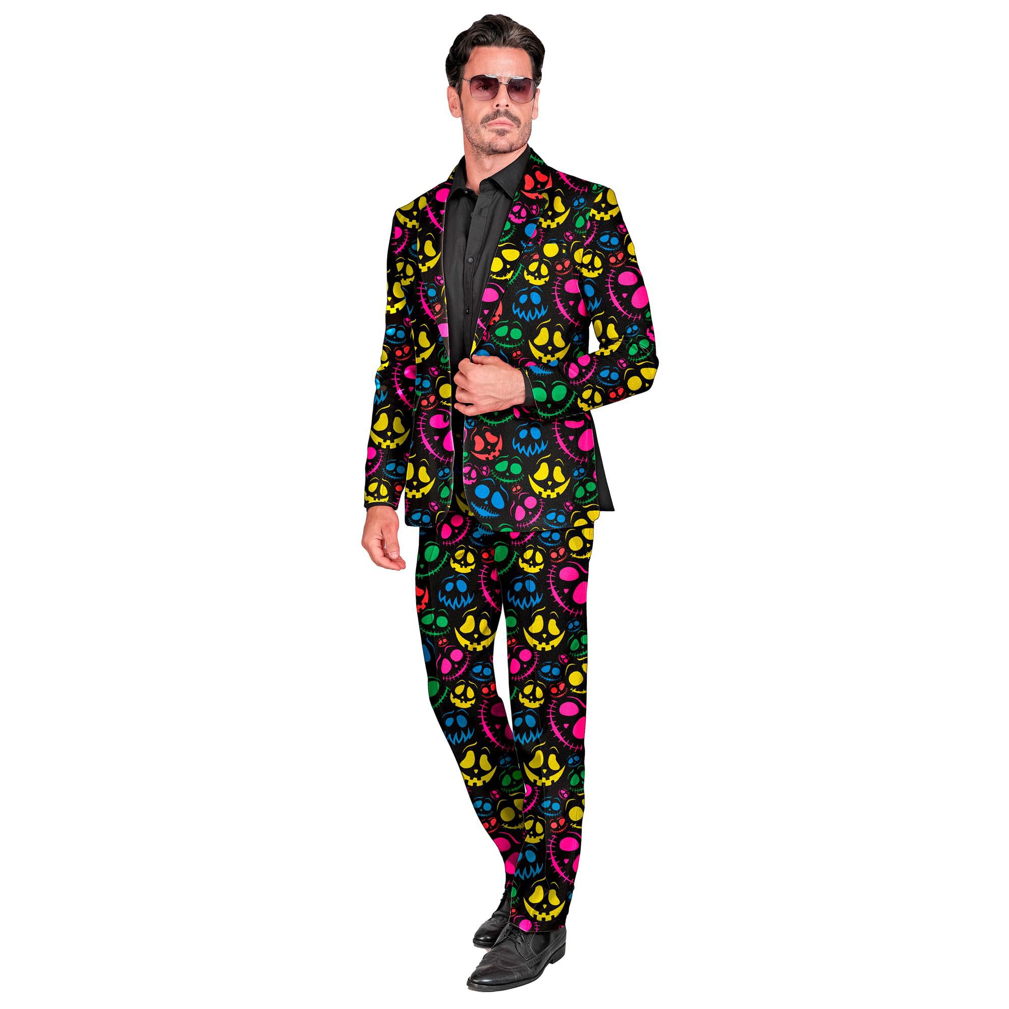 Widmann - Kostuum party fashion pak casino speelautomaat, jasje en broek, showmen, disco fever, themafeest