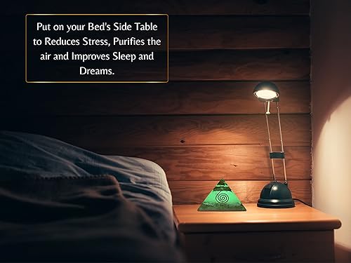 Miniatura 72 de Amazing Gemstone Pirámide de orgón grande Cristal de pirámide de turmalina negra oscura Pirámide de orgonita Pirámides de órgano Curación