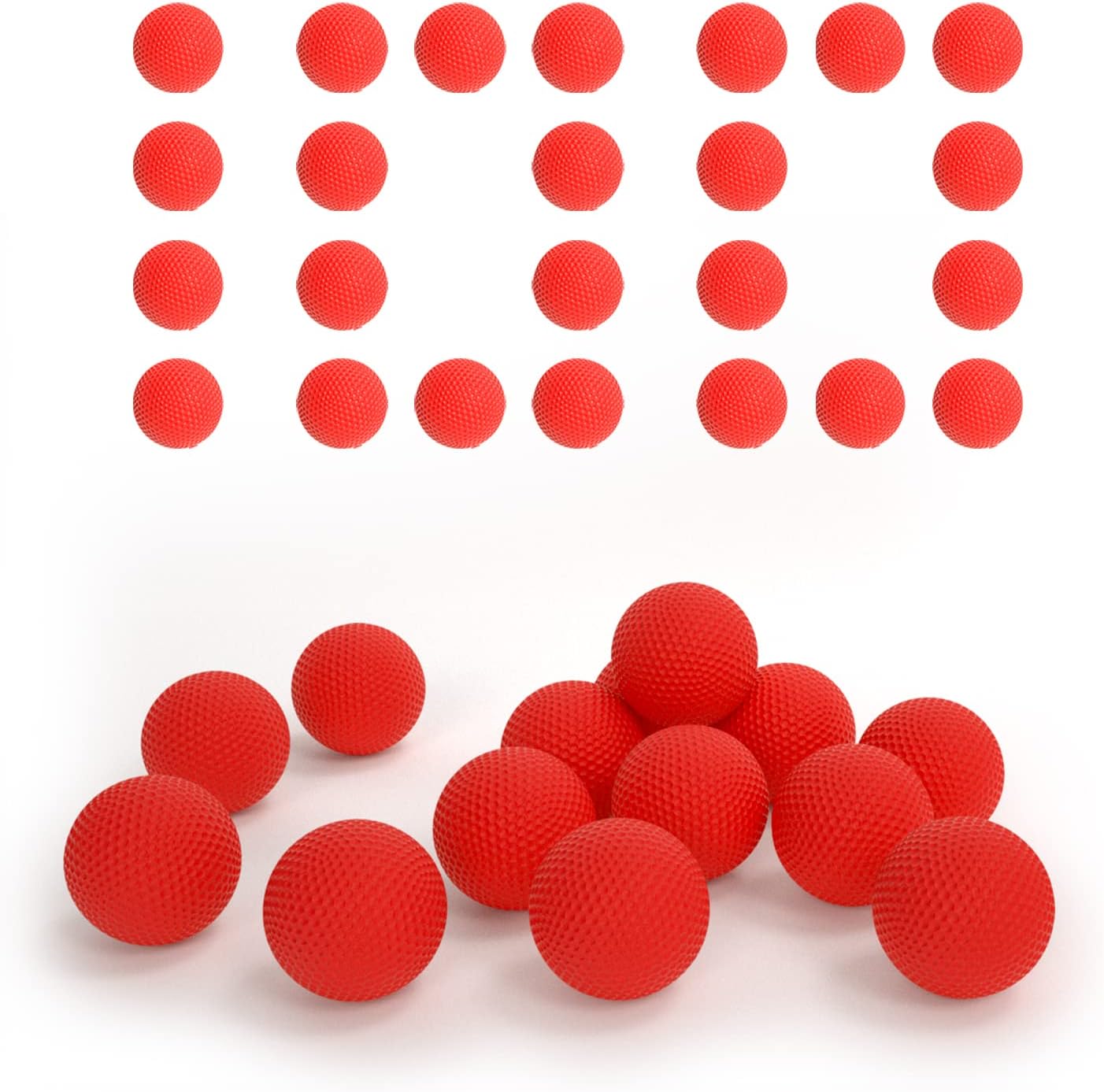 EKIND100 Rounds Bulk Refill Ammo Bullet Balls Compatible for Nerf Rival Blaster Series (Red)
