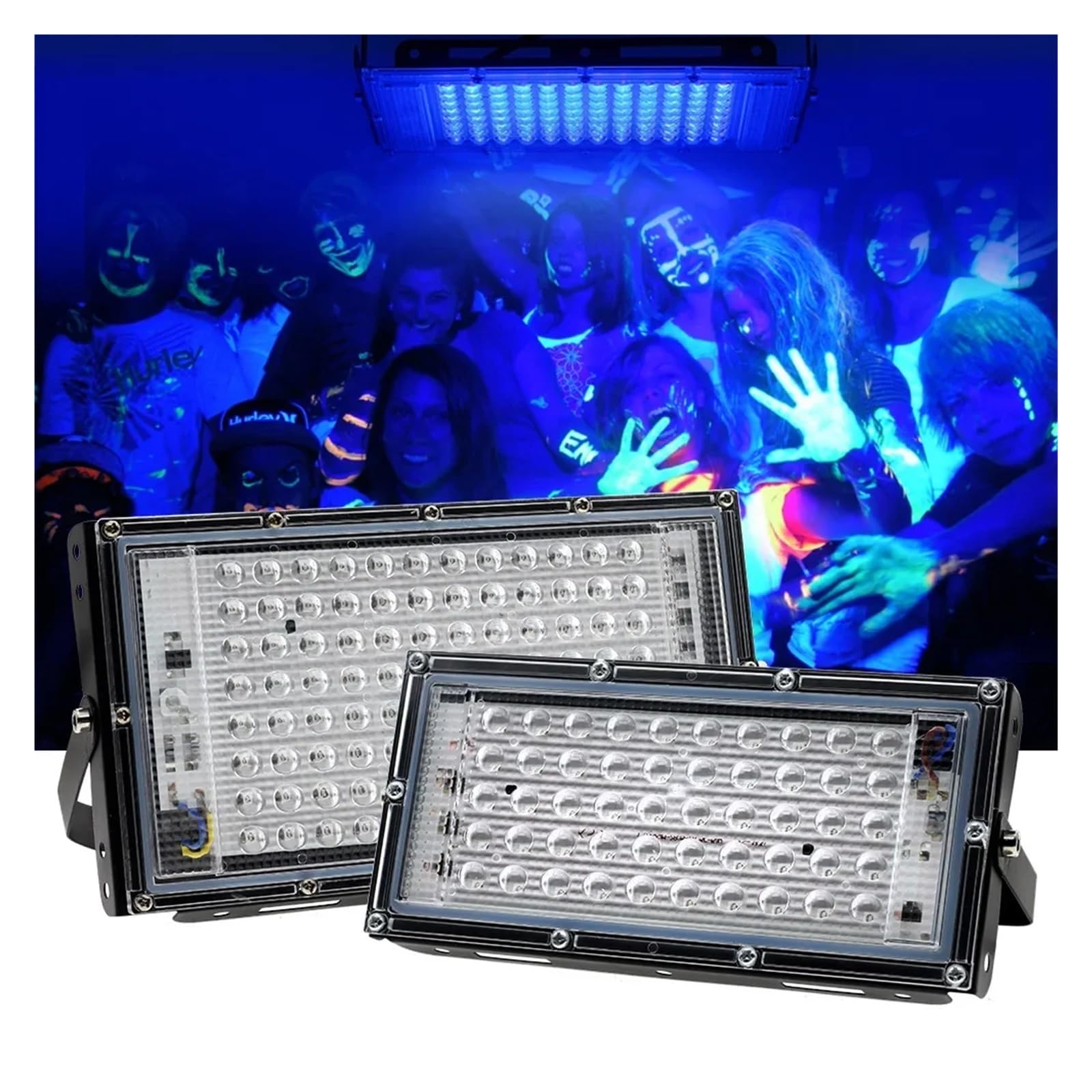 Lámpara de curado UV LED 365nm 395nm 100W 300W luz púrpura detección fluorescente