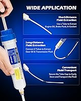 Vista 3 de Orion Motor Tech Bomba Extractadora de Aceite, Extractor Manual de Líquido de 200mL para Transferencias de Aceite de Transmisión de Dirección