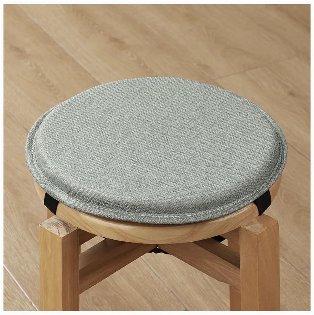 SVFOEBJM Chair Cushions for Dining Chairs 28cm/30cm/33cm/35cm/40cm/45cm Chair Pad Round Stool Cushion Non-Slip Round Seat Cushion with Ties