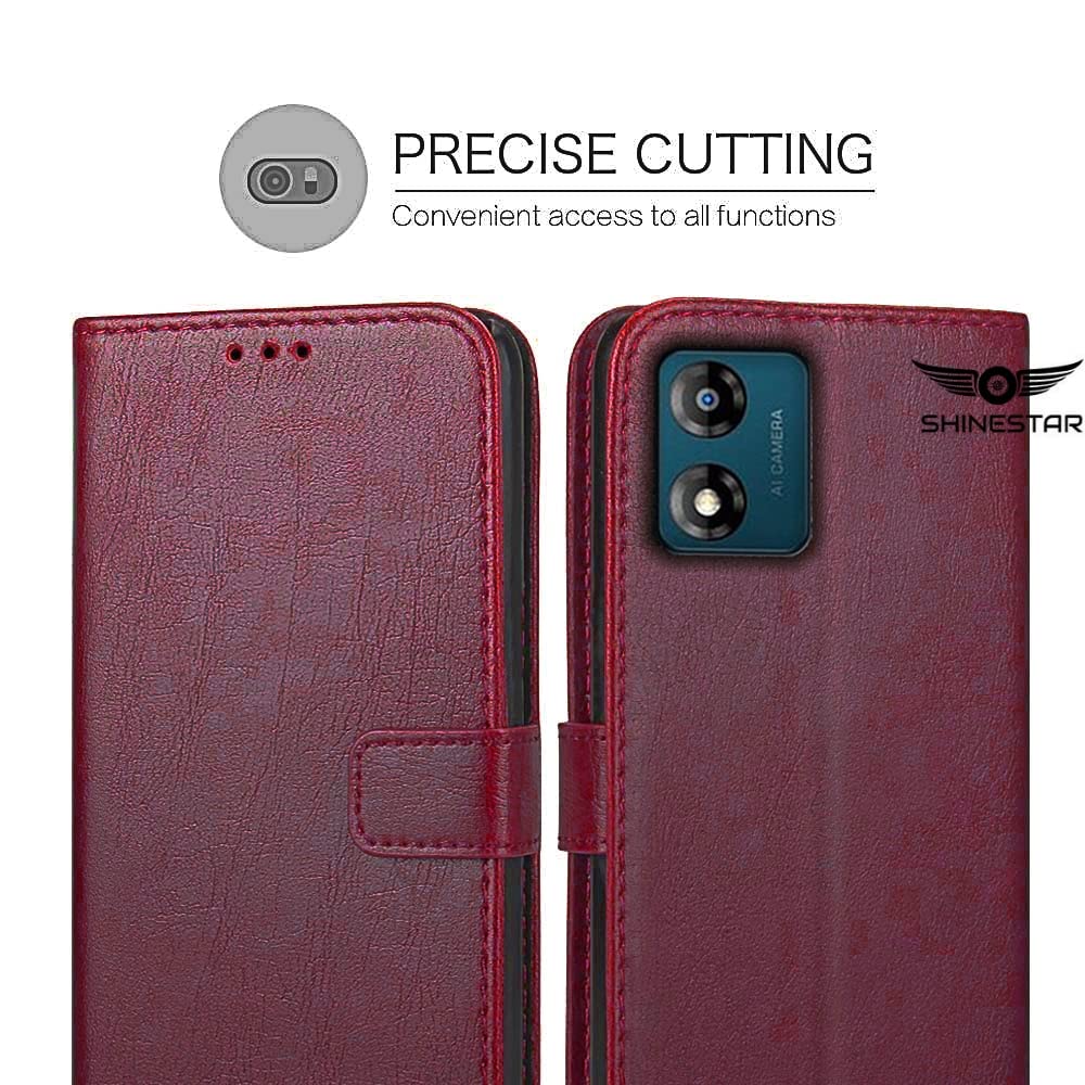3D PU Leather Flip Wallet Case Cover for Moto E13,BLOTECH Glitter