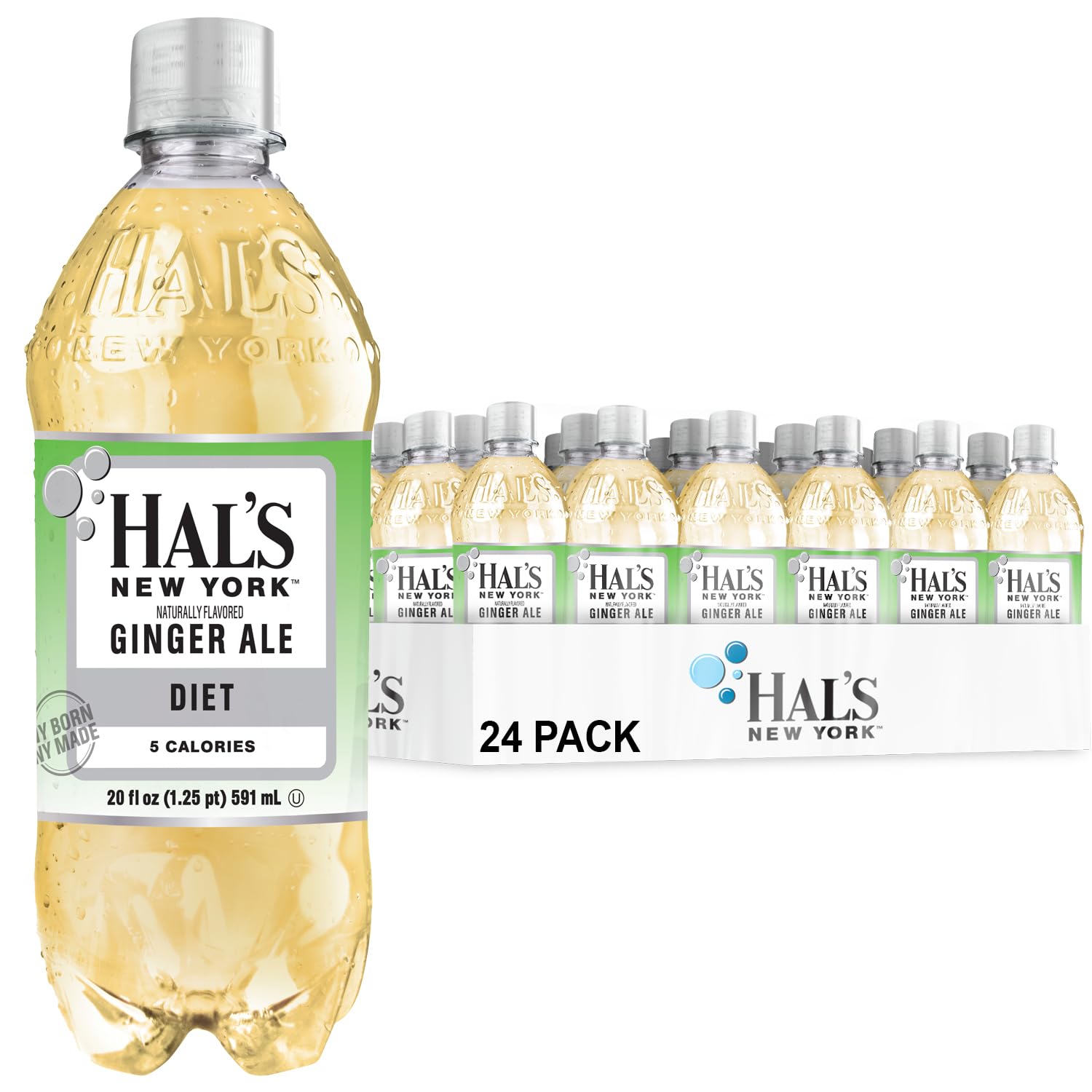 Diet Ginger Ale, 20 Fl Oz Bottles (Pack of 24)