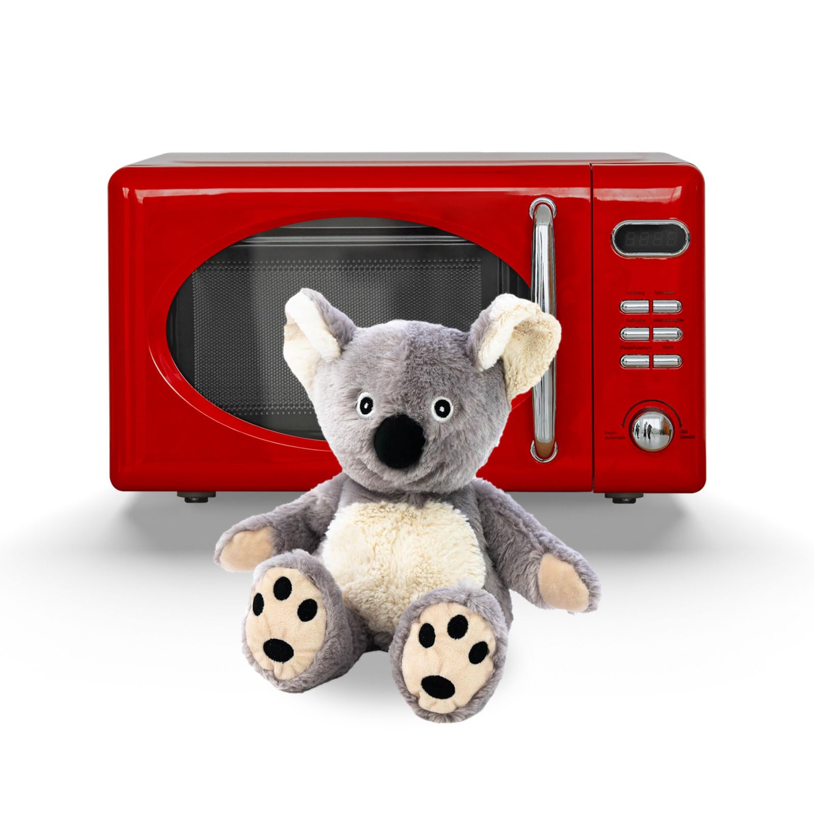 Habibi Cuscino termico di alta qualità per bambini e adulti – 1956 Koala Orso, imbottitura di miglio rimovibile – Peluche termico per riscaldare nel forno a microonde e nel forno, ideale anche per i
