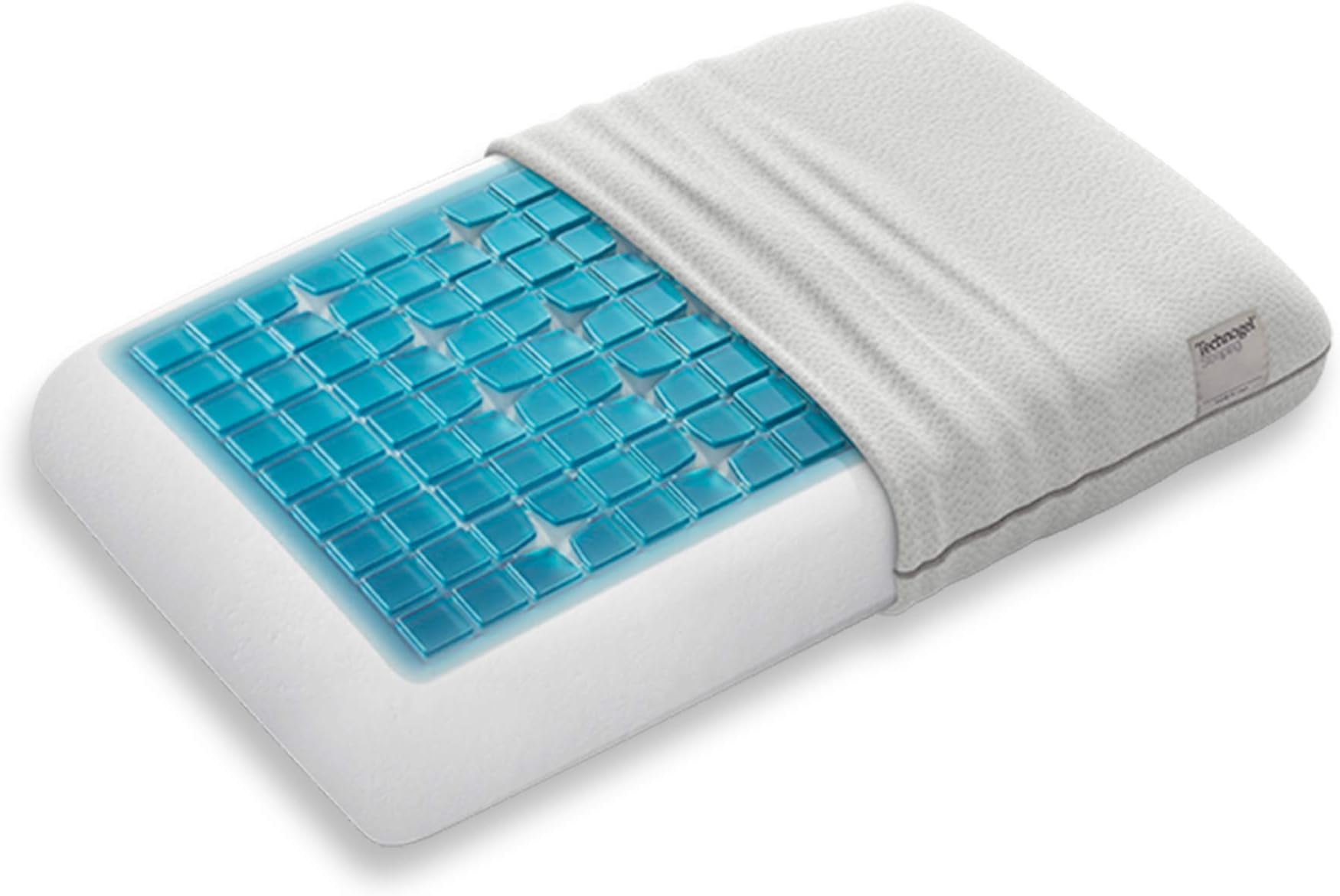 Technogel® Luxurious Cooling Gel Pillow – Patented Ergonomic Design For Deeper Sleep