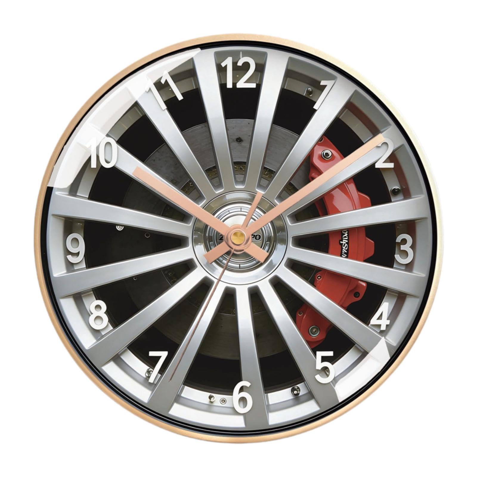 Horloge murale salon et bureau chic en acrylique pour décor moderne