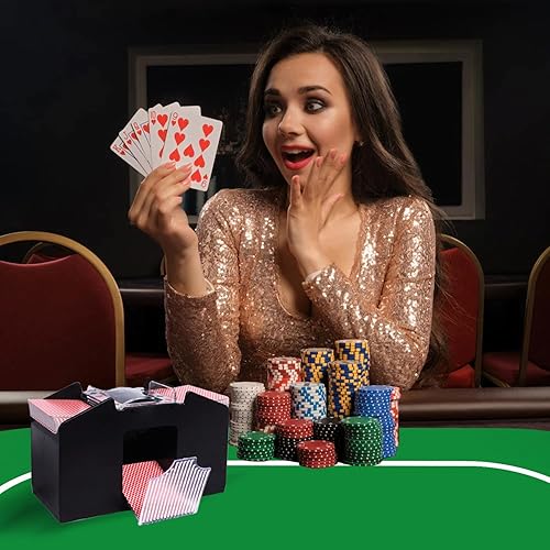 Miniatura 6 de GSE Games & Sports Expert Alfombrilla de diseño de mesa de póquer de casino con bolsa de transporte, tapete de goma antideslizante para fiestas de