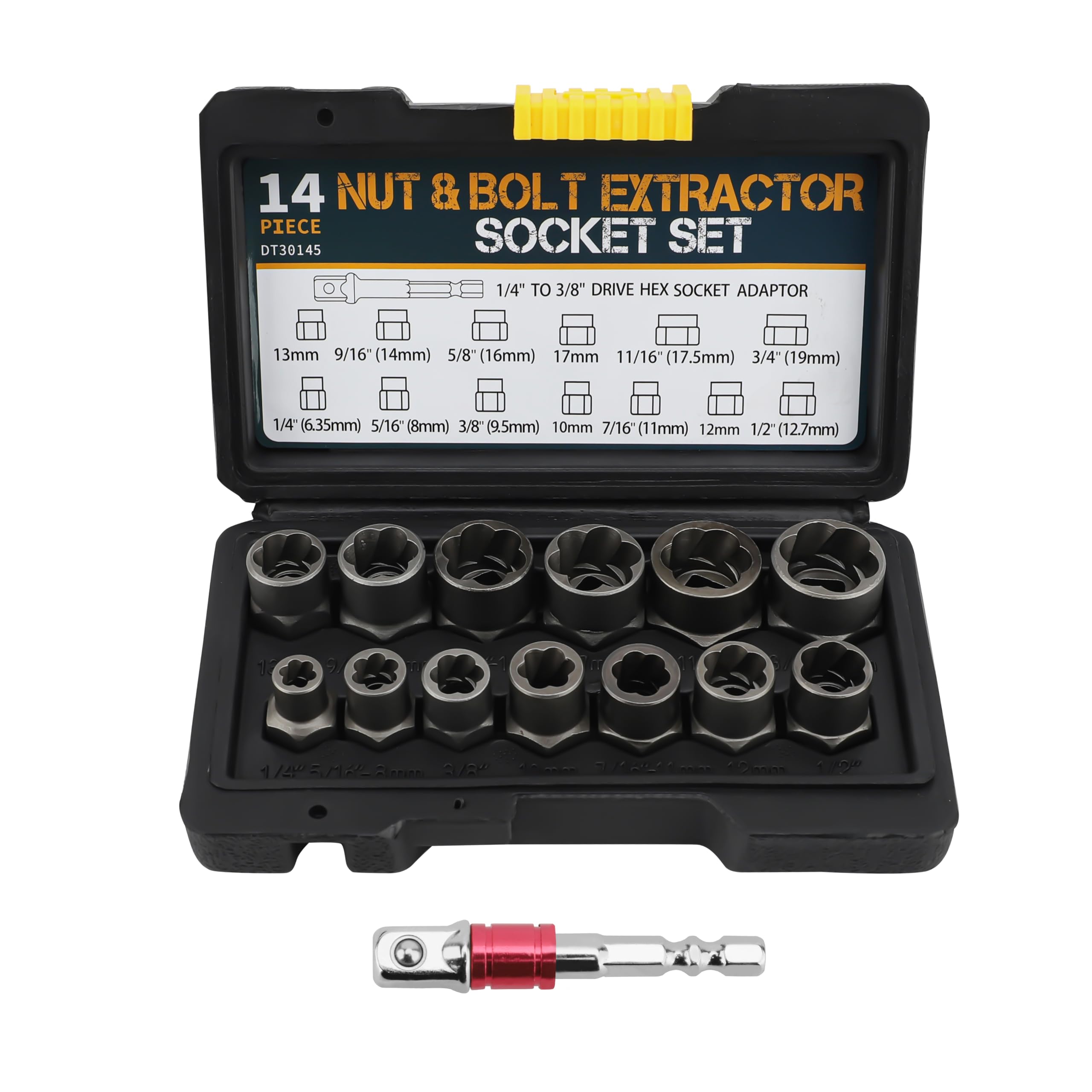 14 Pièces Extracteur Ecrou Antivol, Ecrou Antivol Universelle, Extracteur Boulon Antivol, Extracteur De Vis Cassée , Ensemble D'outils De Retrait
