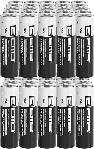 EEMB Paquete de 50 baterías de litio ER14505 3.6V AA de 2700 mAh Li-SOCL2 batería no recargable SB-AA11 LS14500 TL-5903 SL-360 14500 ER14500 para