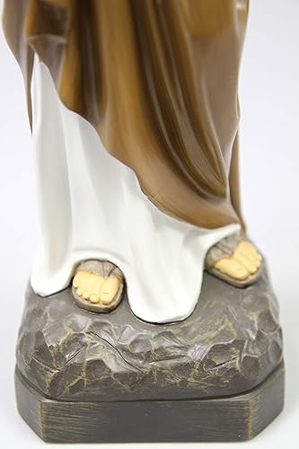 Miniatura 6 de Figura de escultura de estatua de San José del Trabajador de 19 pulgadas Vittoria Collection fabricada en Italia para interiores y exteriores