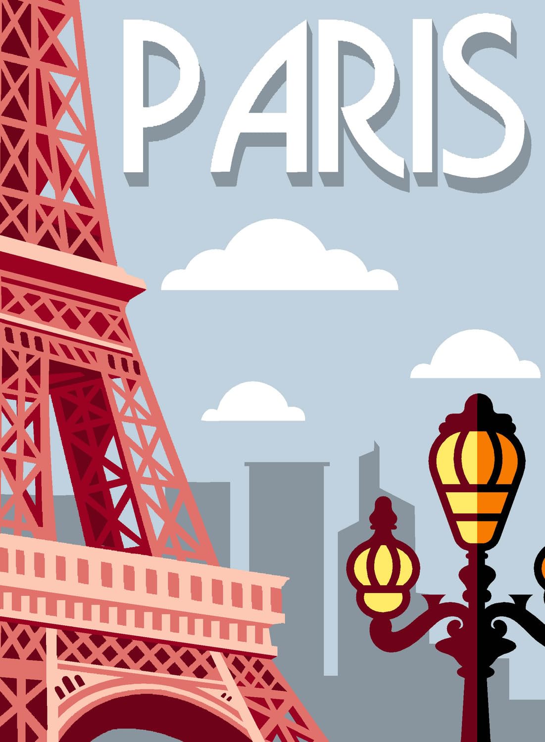 Canevas Paris 40x30cm Margot tapisserie à broder point de croix