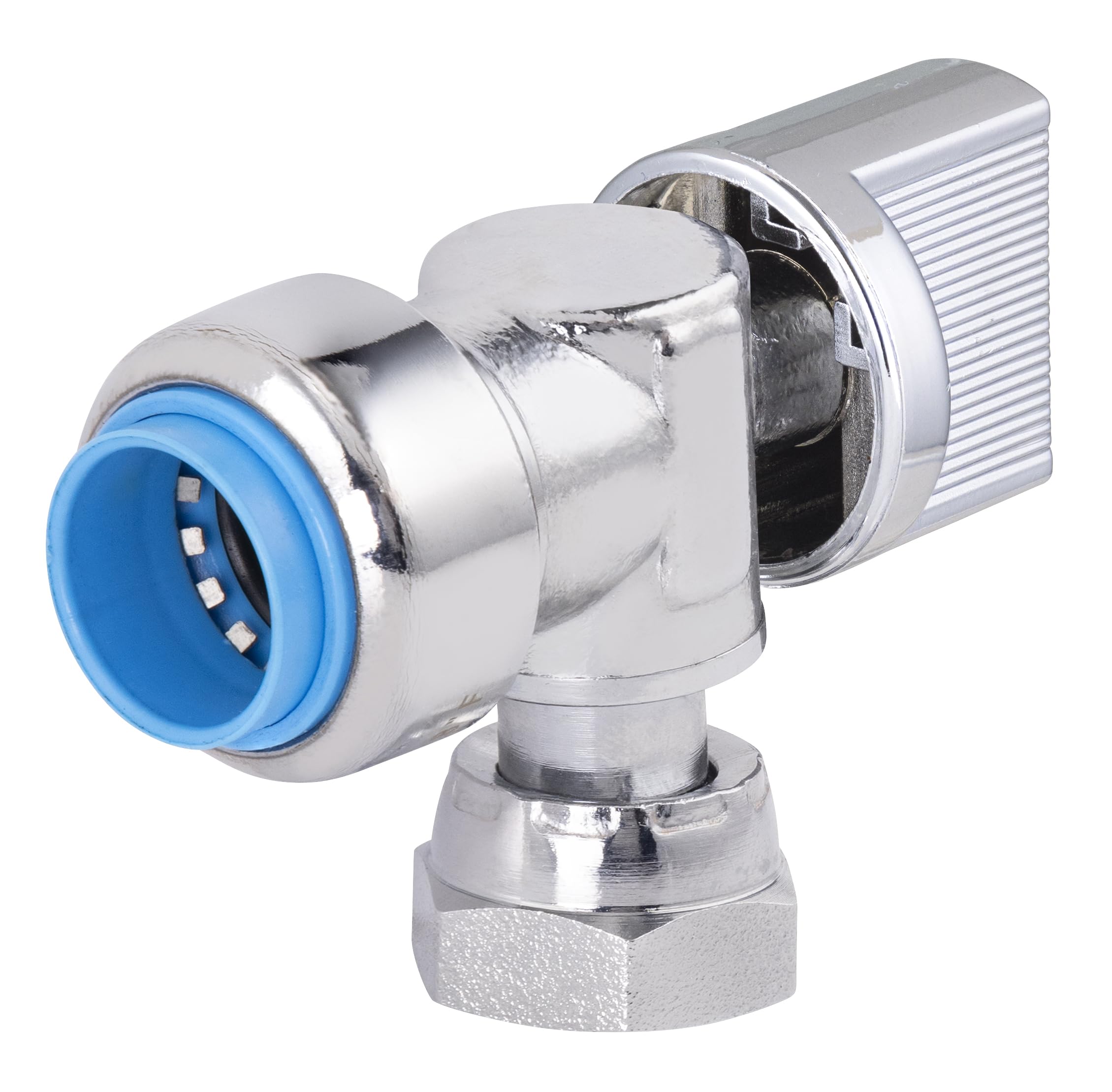 Robinet WC équerre automatique universel Ø16 femelle tournant 12x17 (3/​8) TOUT PUSH