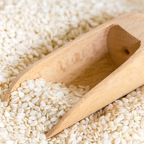 Miniatura 4 de Spiced - Semillas de sésamo blanco con casco gourmet semillas de 6 onzas para cocinar decorar y aderezos para ensaladas
