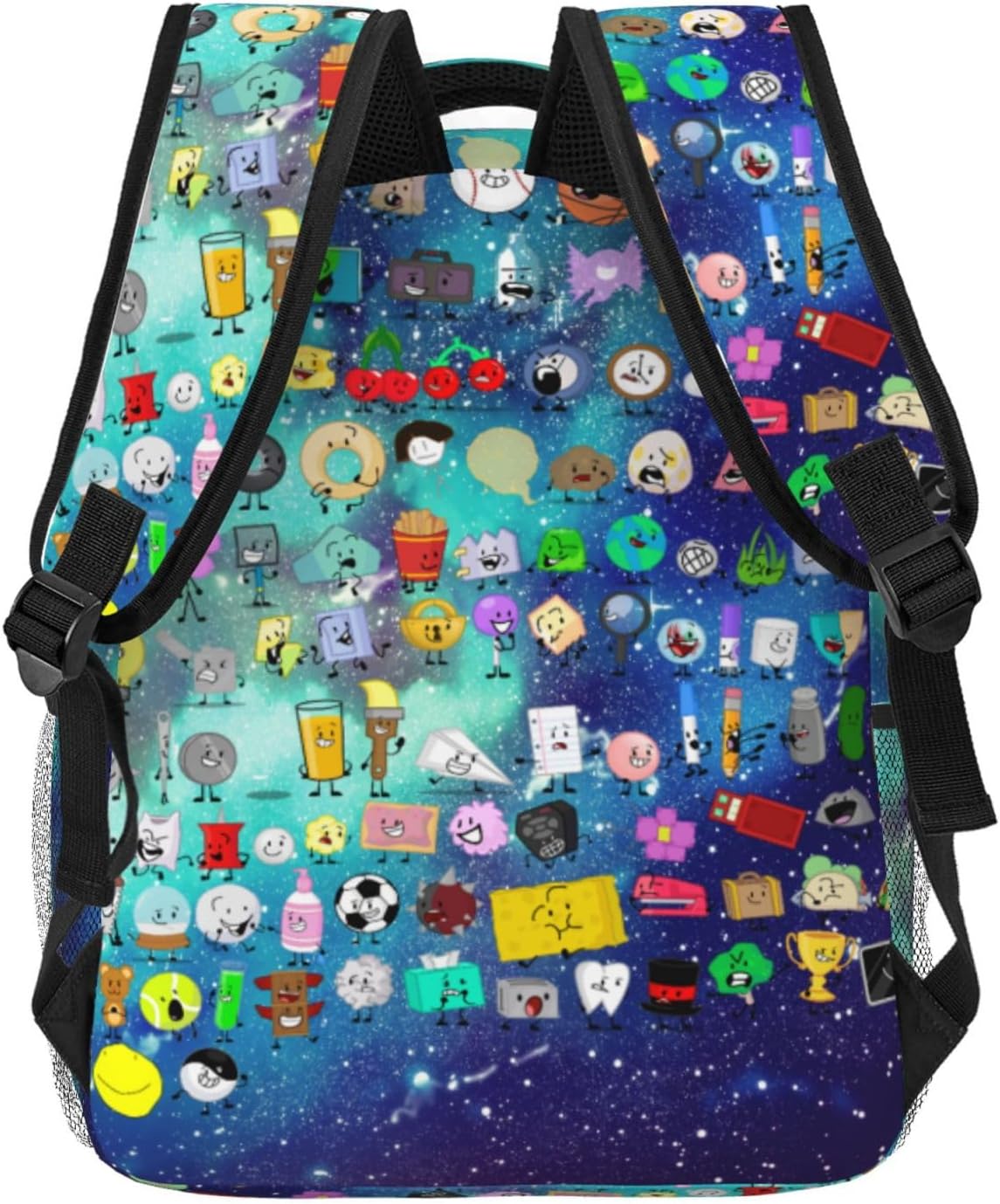 Lightweight Hiking Daypacks Backpack With Full Print, Adjustable Shoulder Straps, Black1