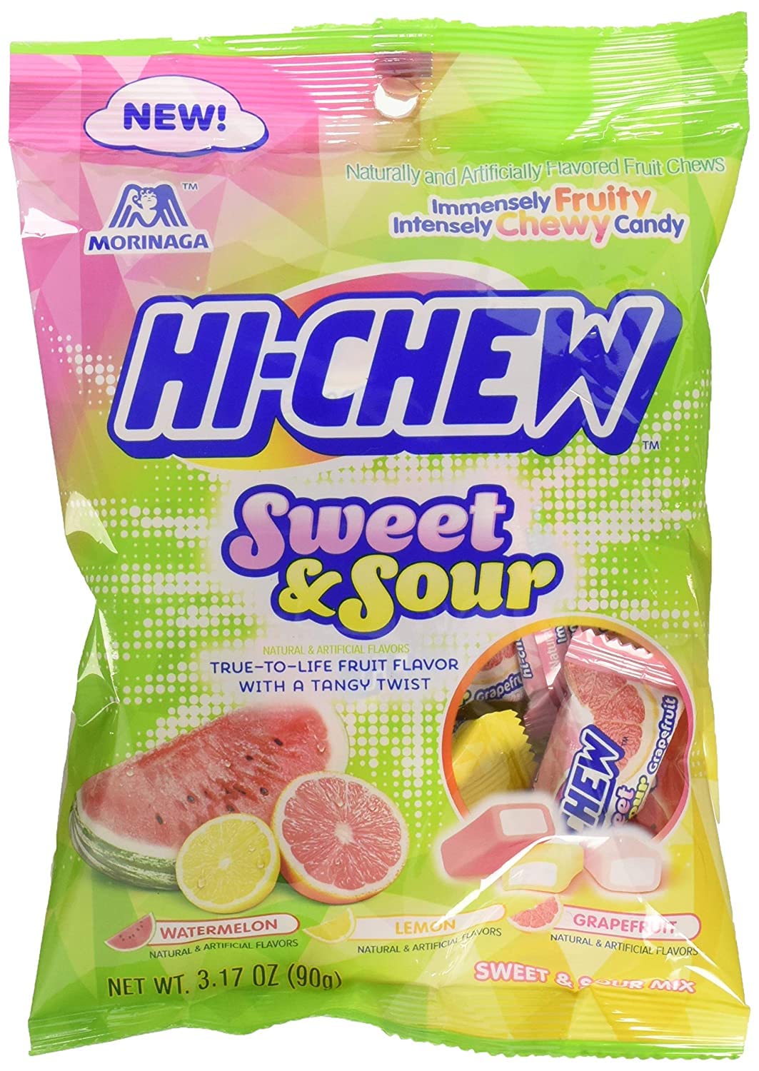 Hi-Chew zestaw japońskich cukierków (3 smaki) | Soda Pop, Sweet & Sour, oryginalna mieszanka