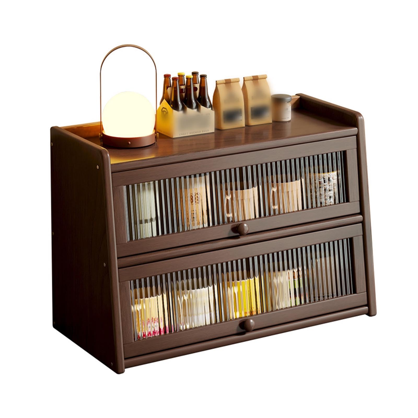 Meuble de rangement en bambou 30cm pour cuisine et buffet