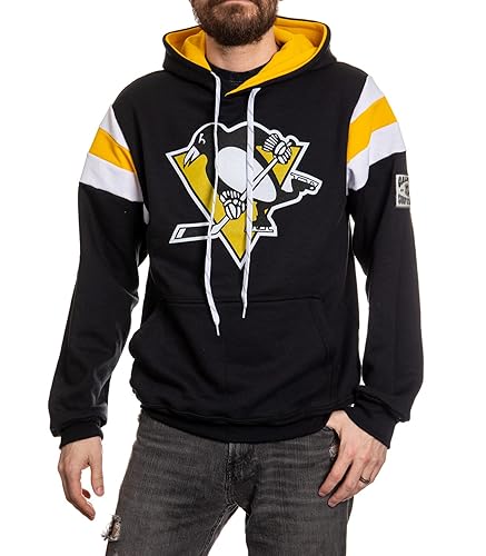 NHL Surf & Skate Mens Varsity Retro Style Pullover Hoodie