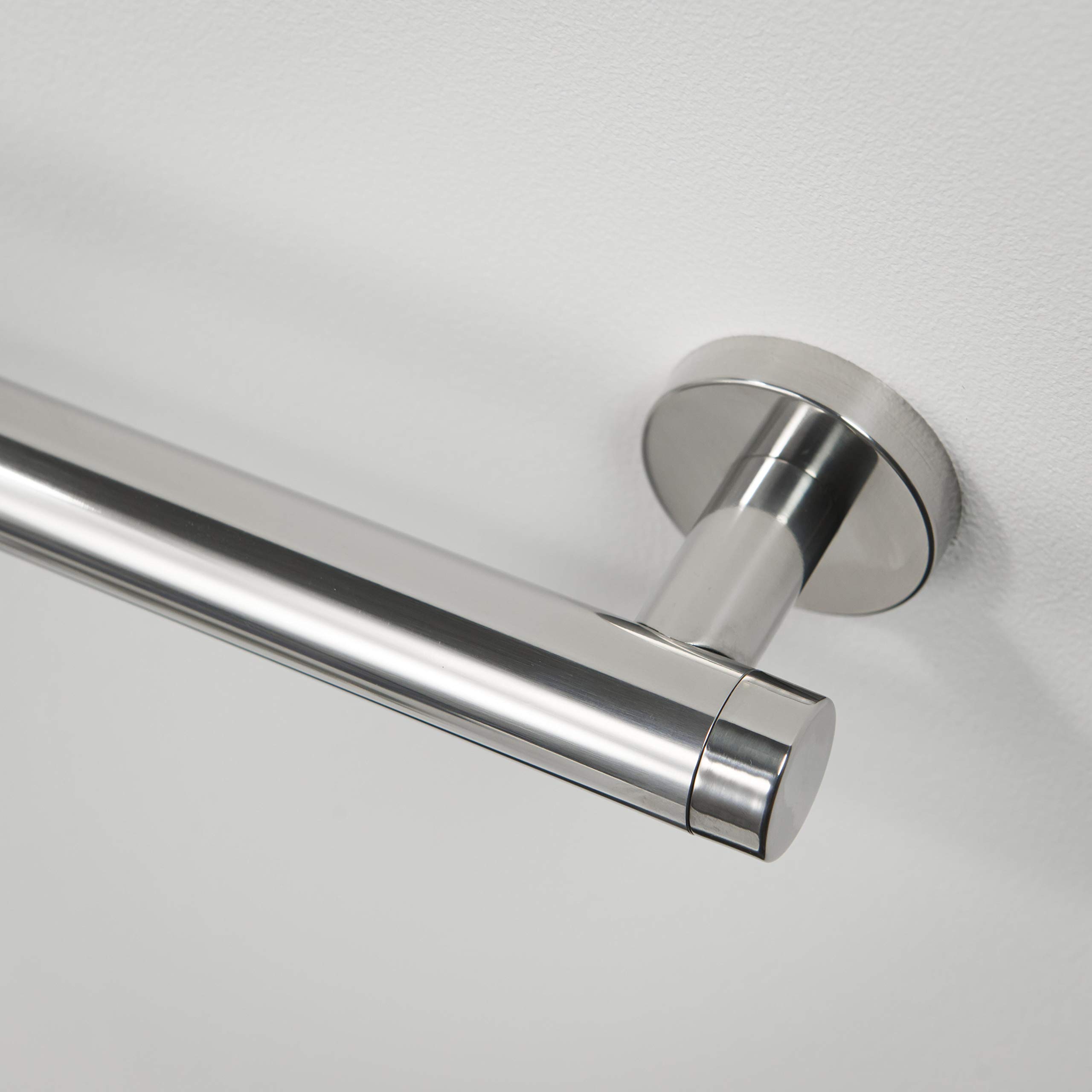Tiger Boston Comfort & Safety Maniglione di sicurezza 90 cm, Acciaio inox lucido, 90 x 5.1 x 7 cm