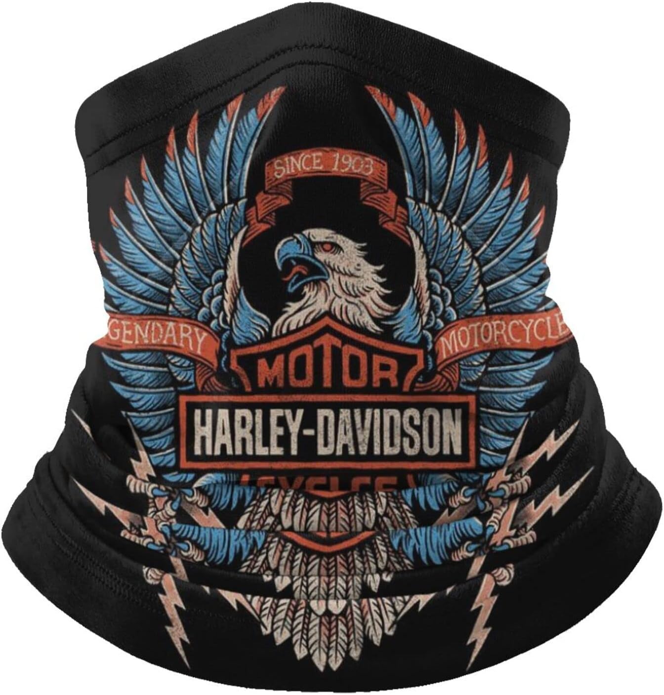 Neck Warmer Snood for Men & Women,Harley Davidson Neck Gaiter Bandana