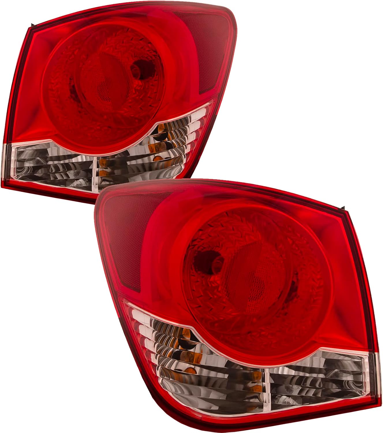 HEADLIGHTSDEPOT Tail Lights Set Driver Left Right Passenger Compatible with Fits 2011-2015 Cruze / 2016 Cruze Limited