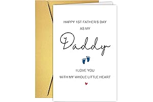 Cute 1st Father's Day Card from Newborn Baby