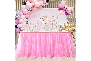6ft Tulle Table Skirt for Any Party