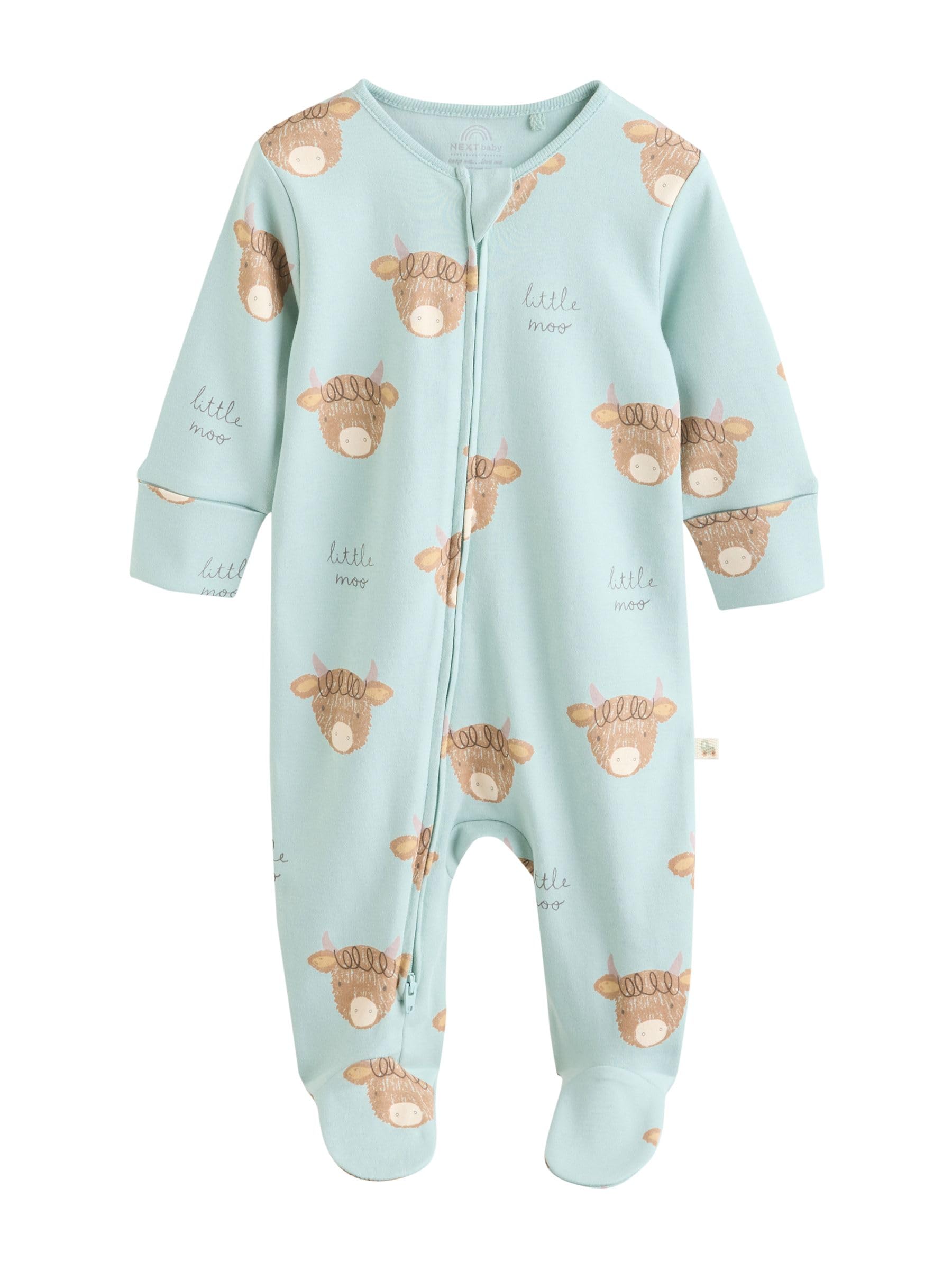 NEXT Bébé garçon Grenouillère Vache bébé, Lot de 4