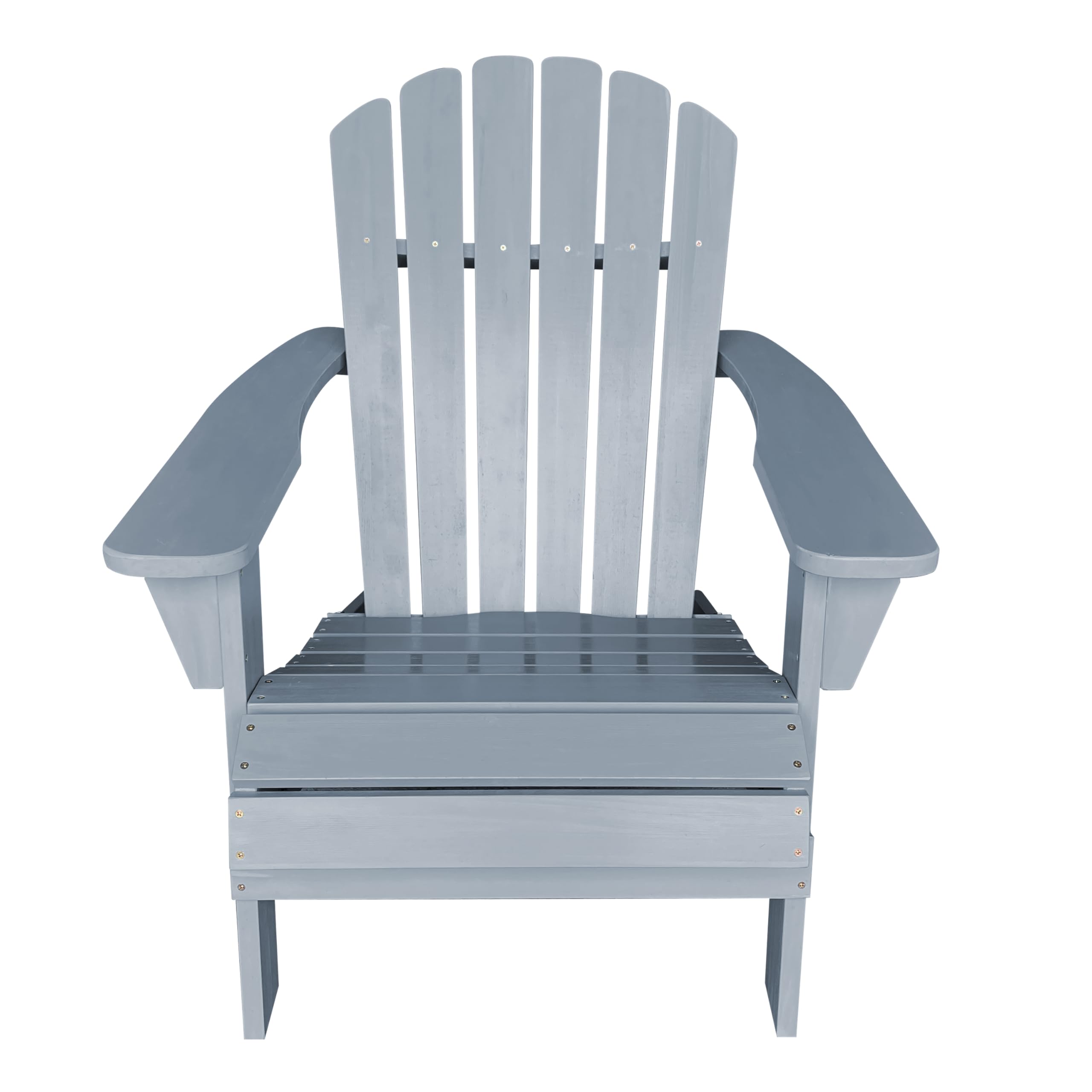 AXI Carmen Silla Adirondack, Silla Jardin Madera, Gris| Silla Jardin, Silla Terraza 1 Persona/Silla Exterior | Sillon Terraza Respaldo Alto 90 x 78 x 93 cm 14 kg.