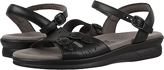 SAS Duo Strap Sandals for Women - Leather Upper with Laser Cut Details, Sturdy and Breathable Casual Sandals Price In India