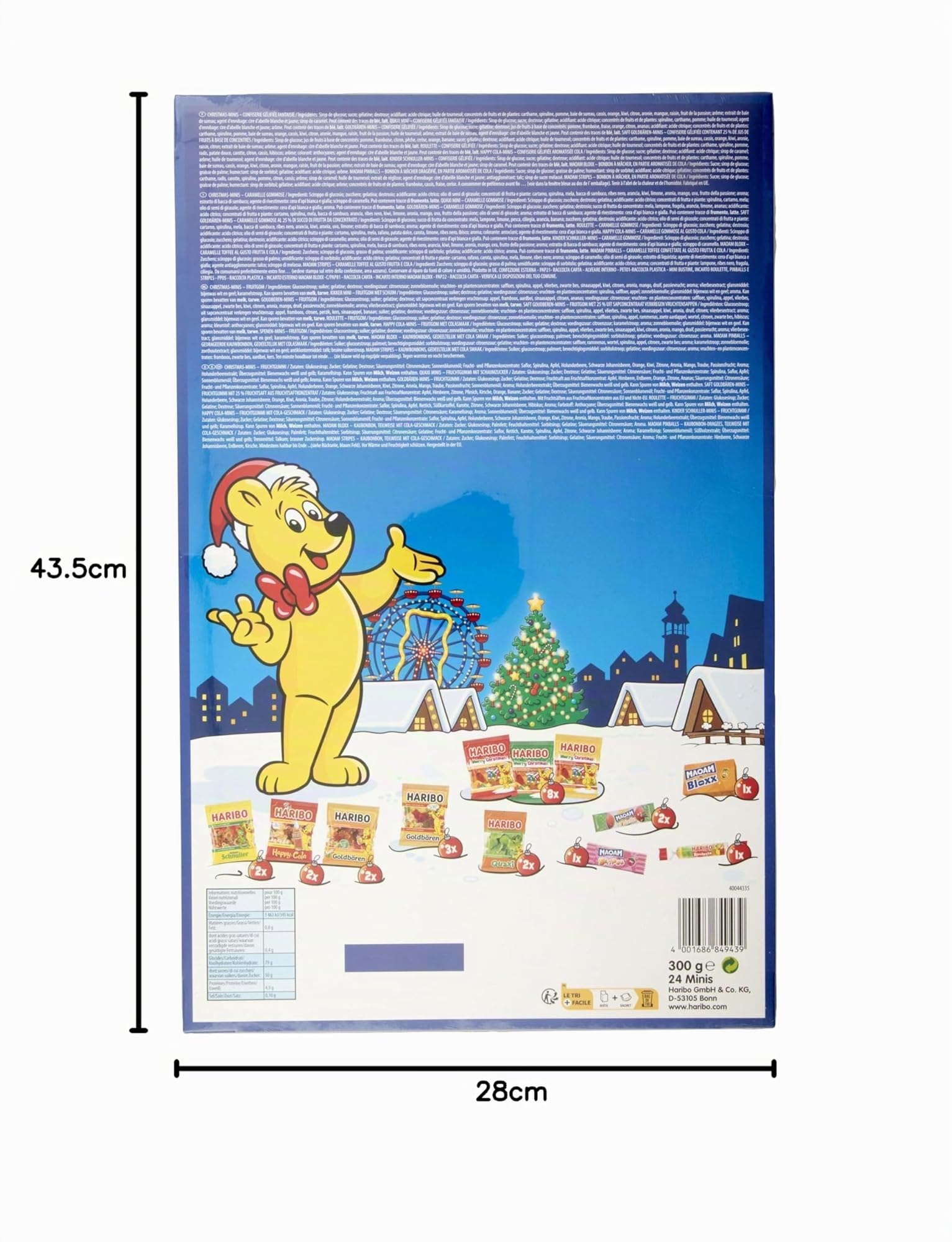 Haribo Calendario de Adviento dulces Navidad regalo 2021