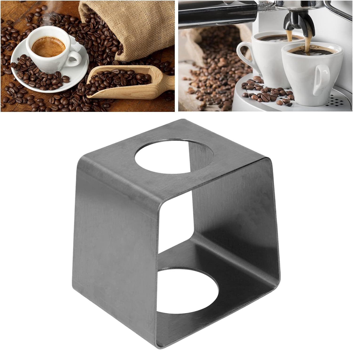 Coffee Dripper Stand, Coffee Filter Holder, Coffee Drip Rack Stainless Steel Lightweight Coffee Filter Cup Stand for Home Cafe Office(Black)