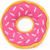 Vista 10 de ZippyPaws - Mini Donutz - Juguete de peluche chirriante sin relleno para perros - Arándano