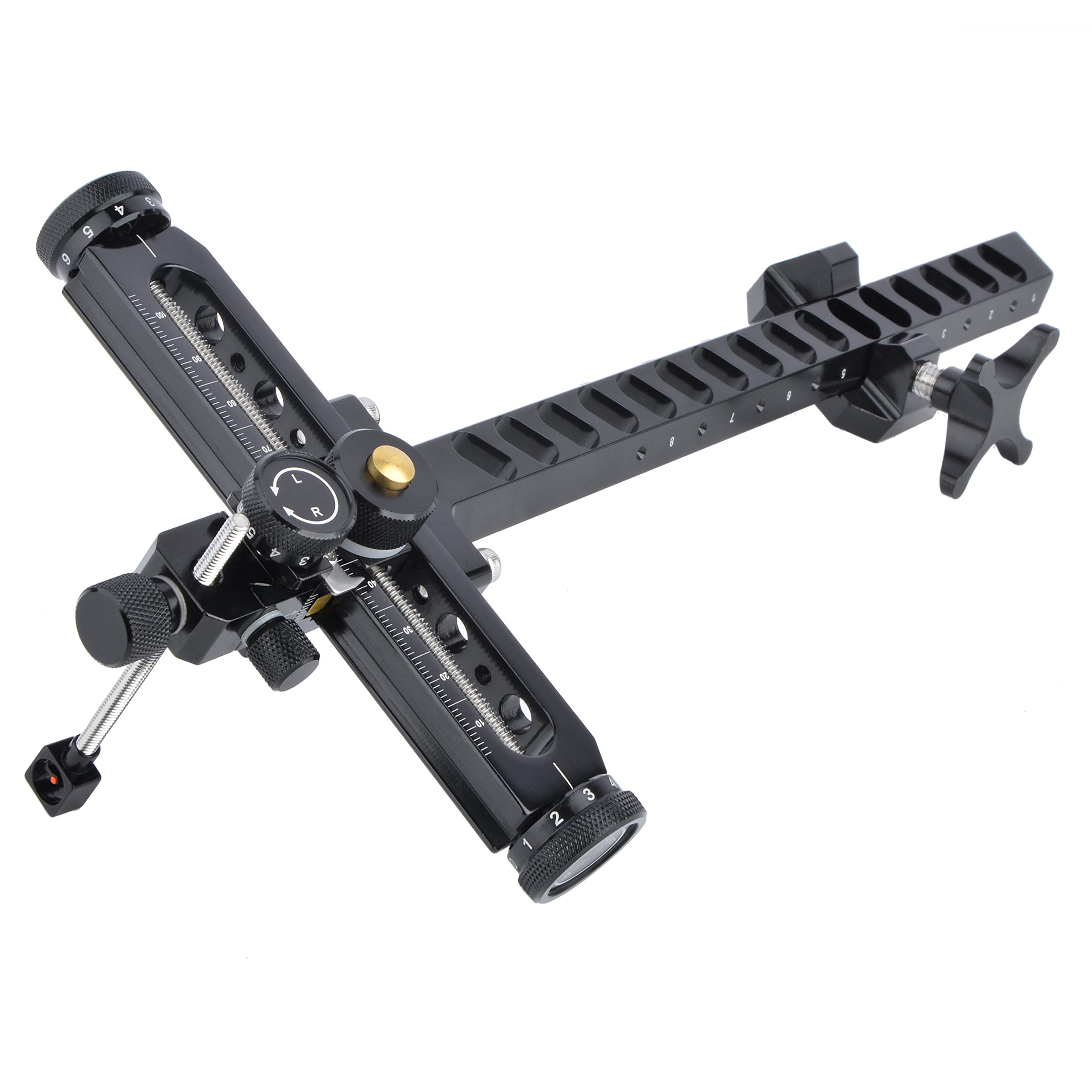 Recurve-Bogenvisier,Bogenschießen-Visier,Aluminiumhalterung,Recurvebow Sight,Recurve-Visier RH&LH