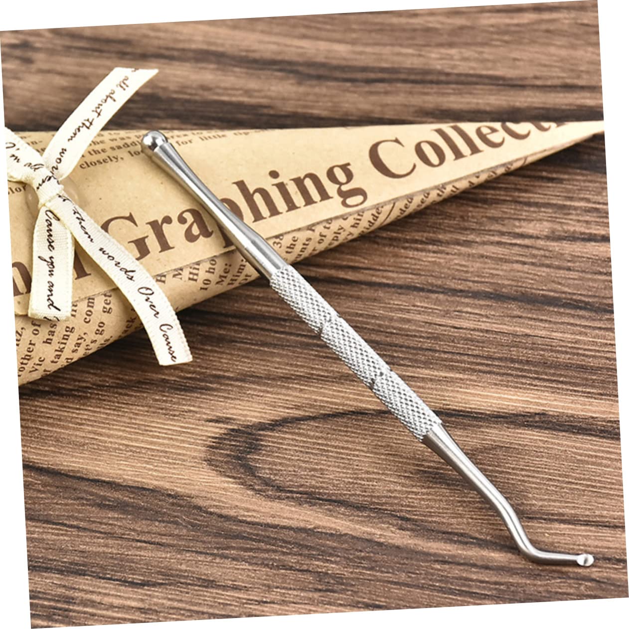 Beavorty 2sets Stainless Steel Single Head Nail File for Fingernails Toenails Manicure Tool Set 5pcs*2