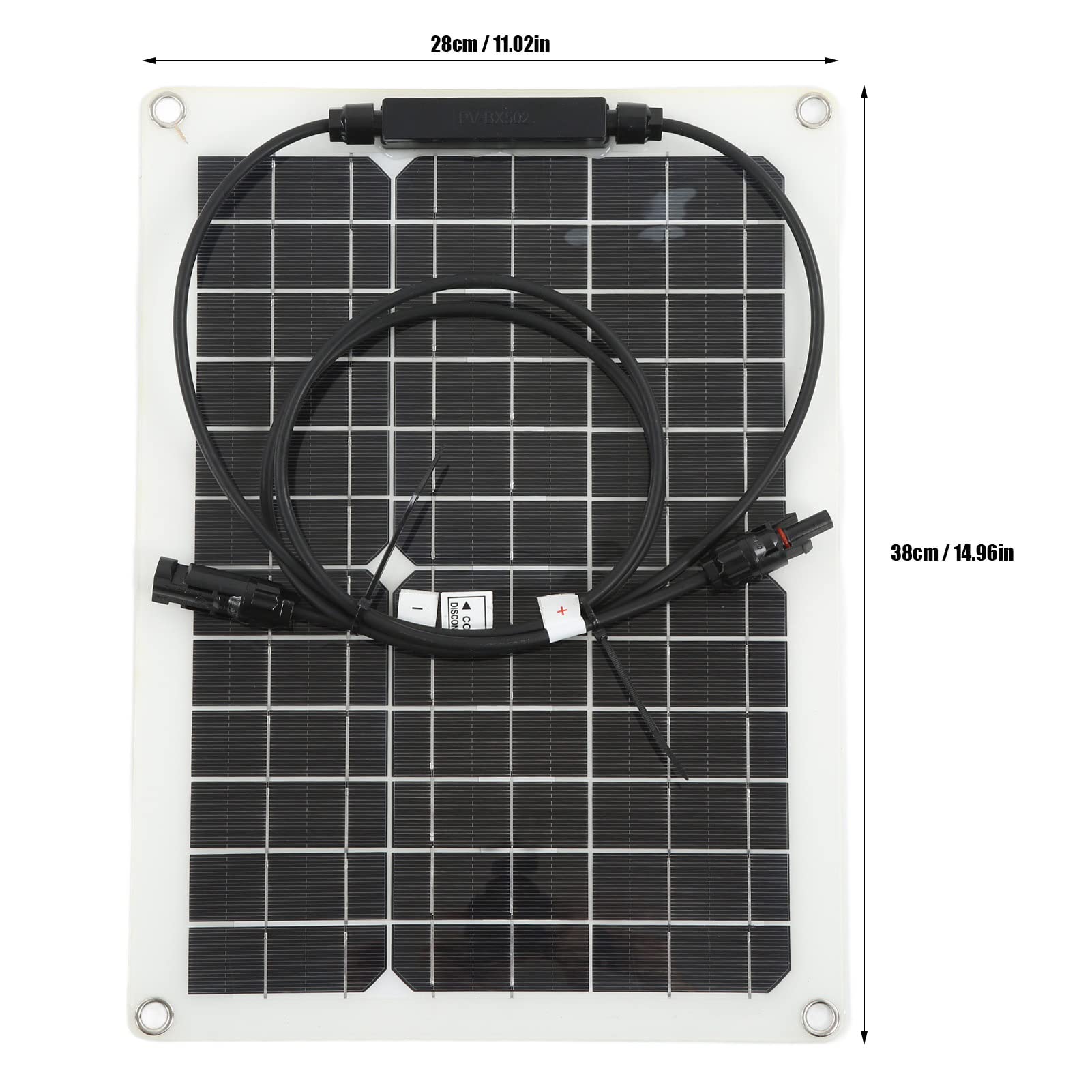 CHICIRIS Pannello Solare Monocristallino 30W 18V con Kit Controller per | Laminazione PET e Silicio Monocristallino, Alta Efficienza, Controller Display LCD, 50 A, 12 V/24 V Automatico, Protezione