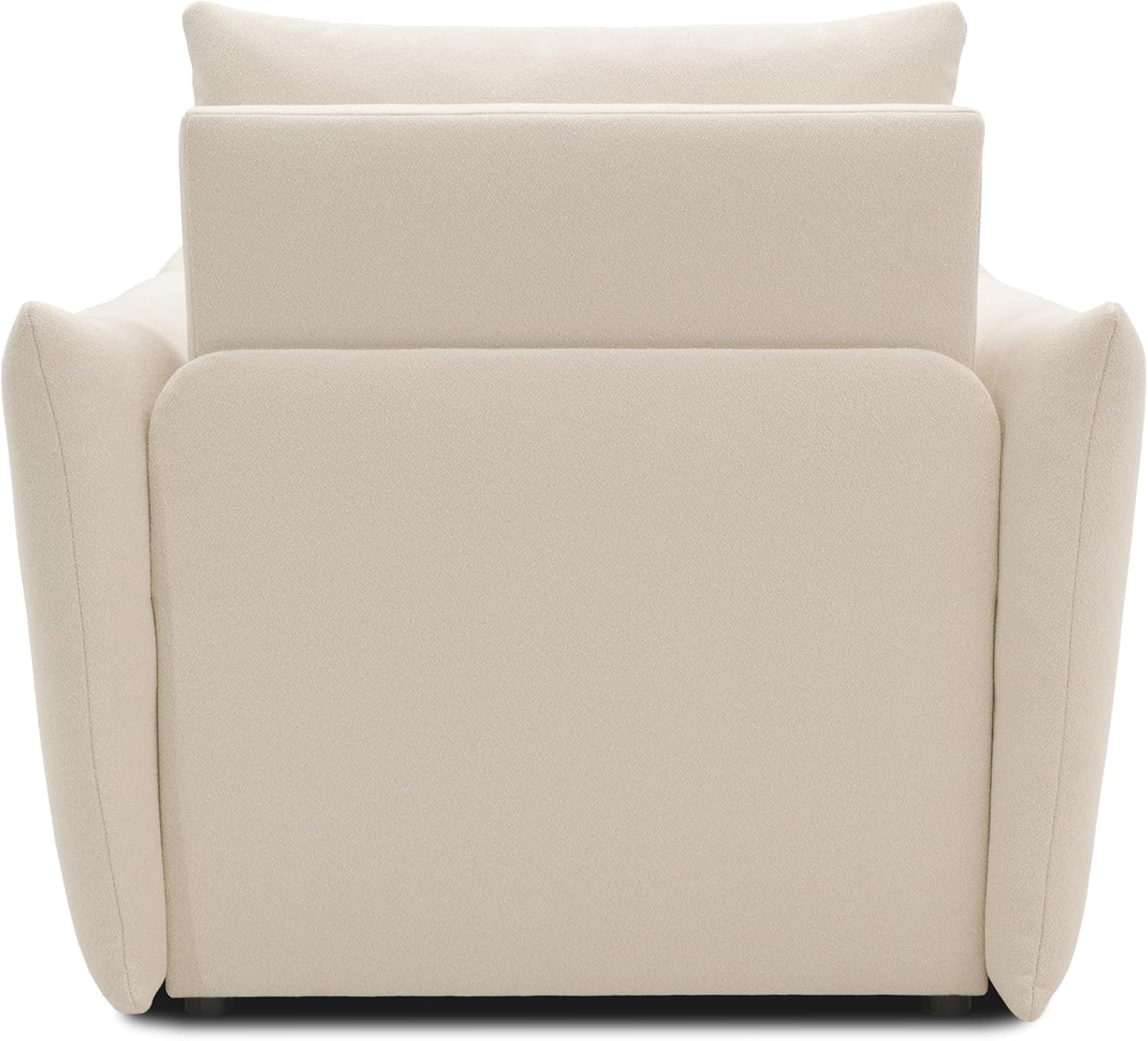 DOMO. collection Sessel Cloud Box, Armsessel mit Schlaffunktion und Boxspringfederung, Schlafsessel, Boxspringsessel, Polstersessel, 120 x 97 x 100 cm (BxTxH), Creme