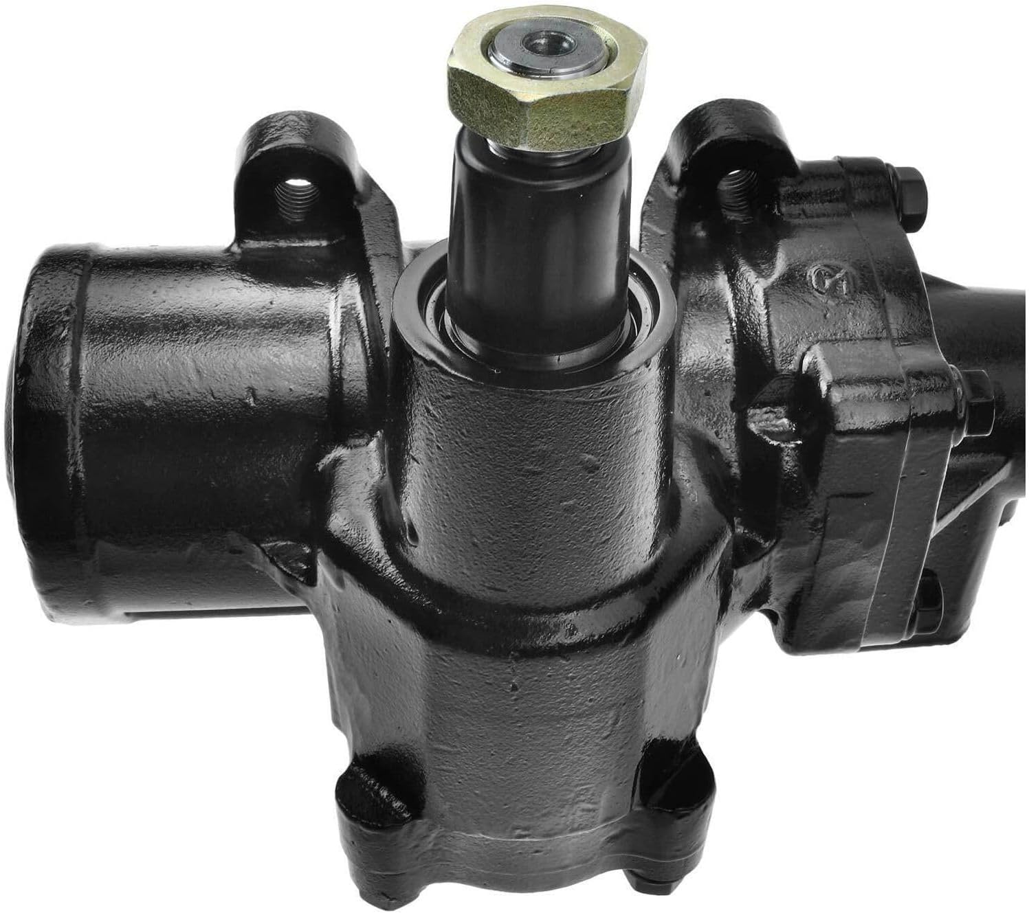 Power Steering Gear Box for GMC,for Chevy,for Cadillac Black 0.66 in-Input Shaft Diameter (in) 3-Number of Mounting Holes M18 X 1.5-Pressure Port Thread Size 278413 88965542, adapt to your car