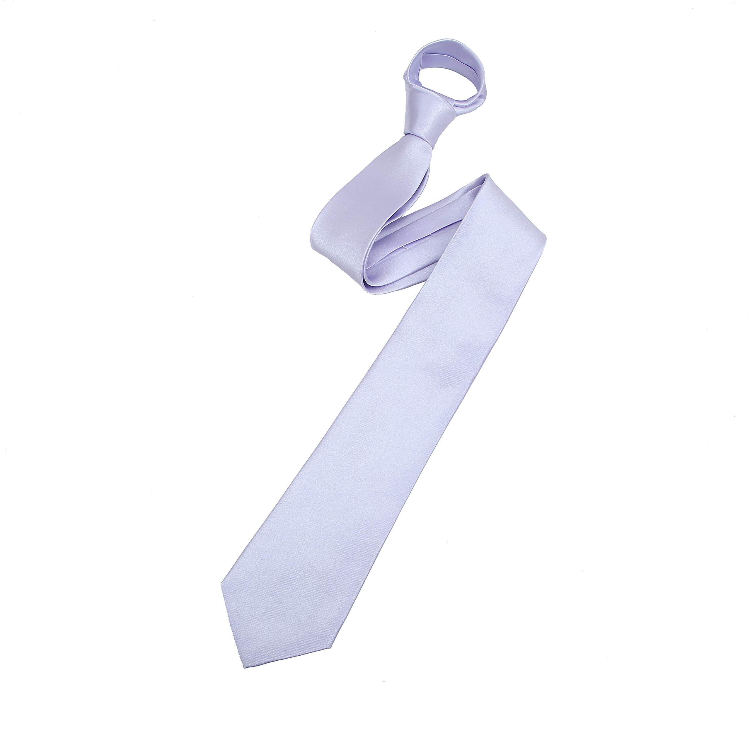 The Tie Company Men's Lilac The Tie Co™ Wide 7.5Cm Plain Satin Tie (Lilac)