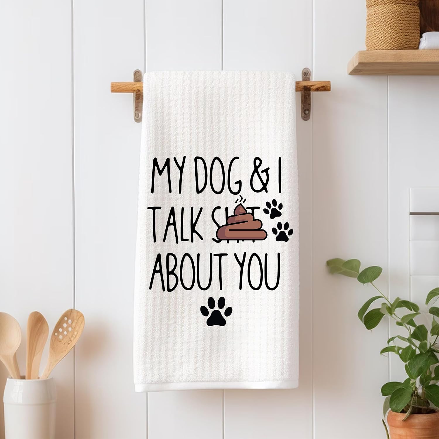 Funny Dog Kitchen Towels – Dog Dish Towels for Kitchen, Doggo Themed Kitchen Towels, Doggo Tea Towels for Kitchen, Funny Dog Hand Towels, Unique Gifts for Dog Lover, Dog Kitchen Decor