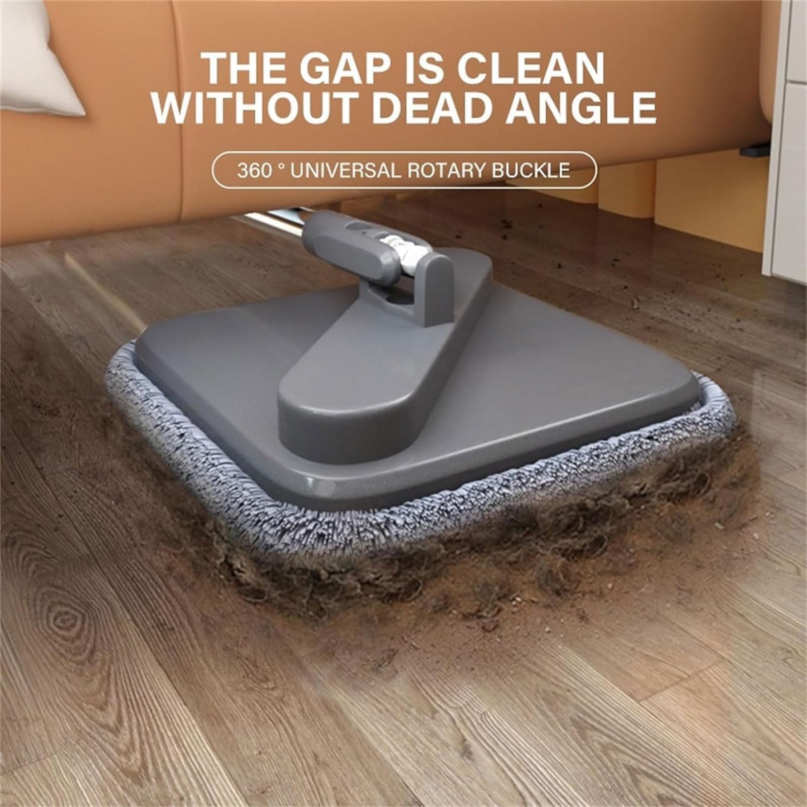 Trapeador Giratorio autolavado, Cubo para fregona con escurridor, Juego de Cubo para fregona, fregona giratoria de Limpieza Ajustable giratoria de 360°, para Limpieza de Suelos,2 Pieces