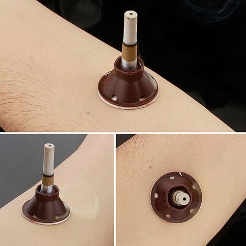 Miniatura 4 de 60 piezas Moxa Sticks para moxibustión métodos antiguos chinos para masaje de meridianos corporales (caja de regalo)