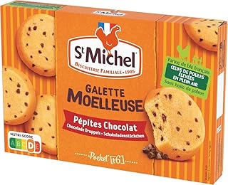 St Michel - Galette Moelleuse aux Pépites de Chocolat - Format Pocket - Le paquet de 180g