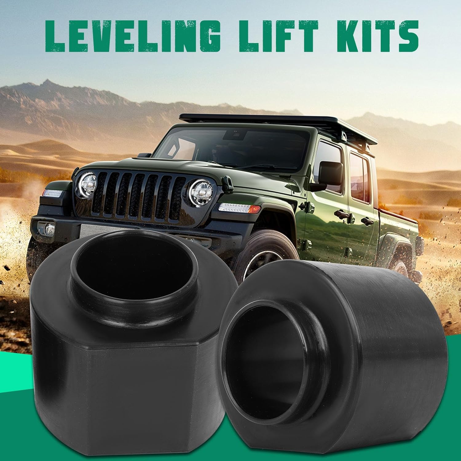 SCITOO 3" Rear Leveling Lift Kit 1993-1998 for Jeep for Grand for Cherokee ZJ 2WD 4WD Black Spacers Leveling Struts