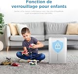 MIDEA Deumidificatore di umidità silenzioso 12 L con App Control fino a 35 m2 - Deumificatori per umidità in camera con serbatoio rimovibile - Deumidificatore elettrico piccolo a basso consumo - 8